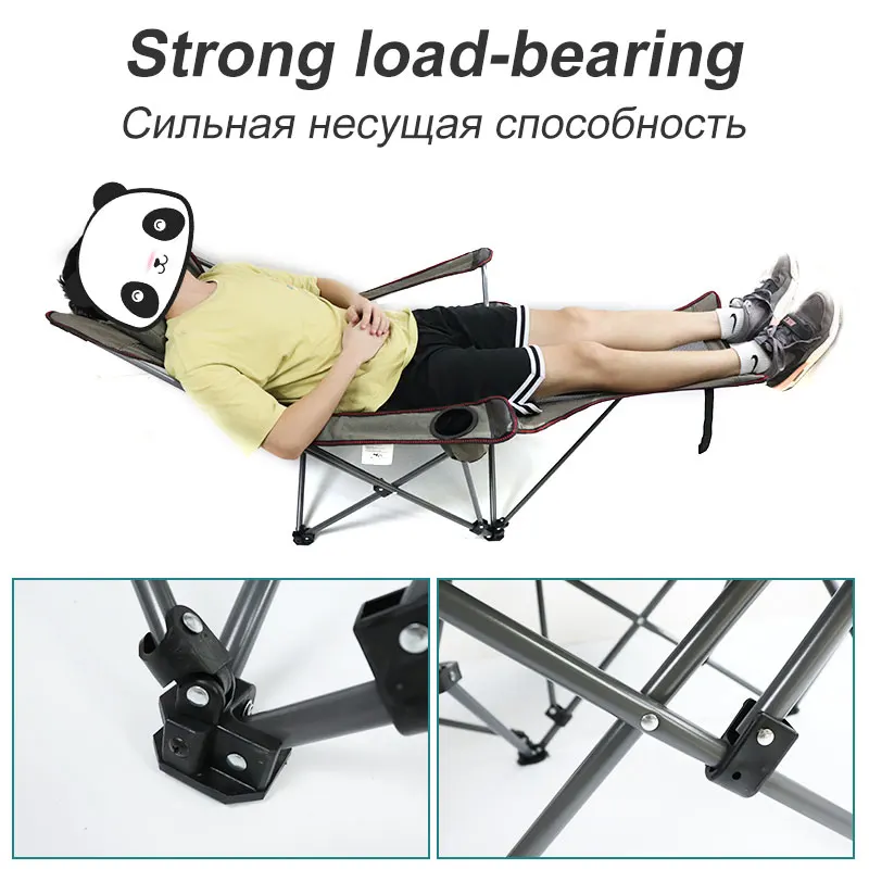 安い キャンプ,ビーチ,ラップトップ,折りたたみ式,フットレスト付きの多機能屋外折りたたみ椅子