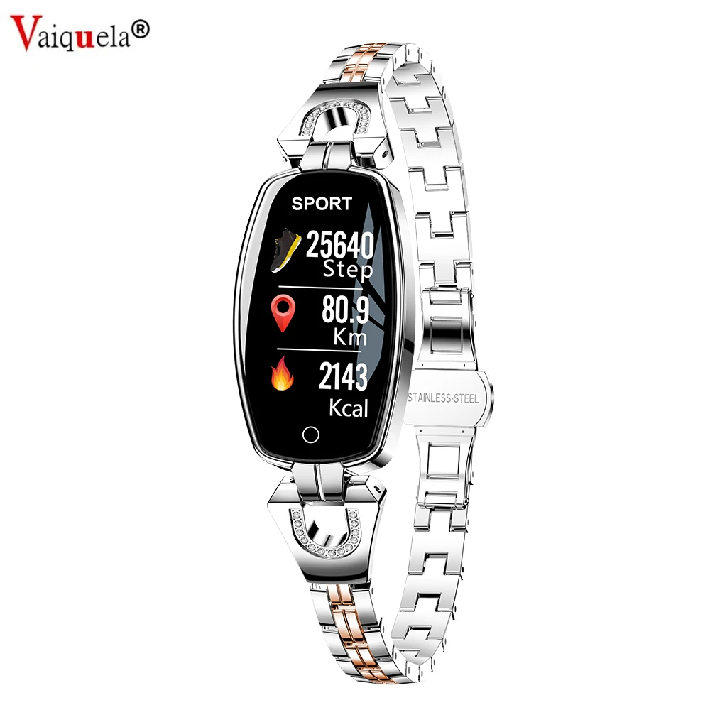 

Bracelet Lady Smartwatch 2021 Smart Watch Women Waterproof relojes para mujer Fitness Sleep Heart Rate Monitor Gift H8