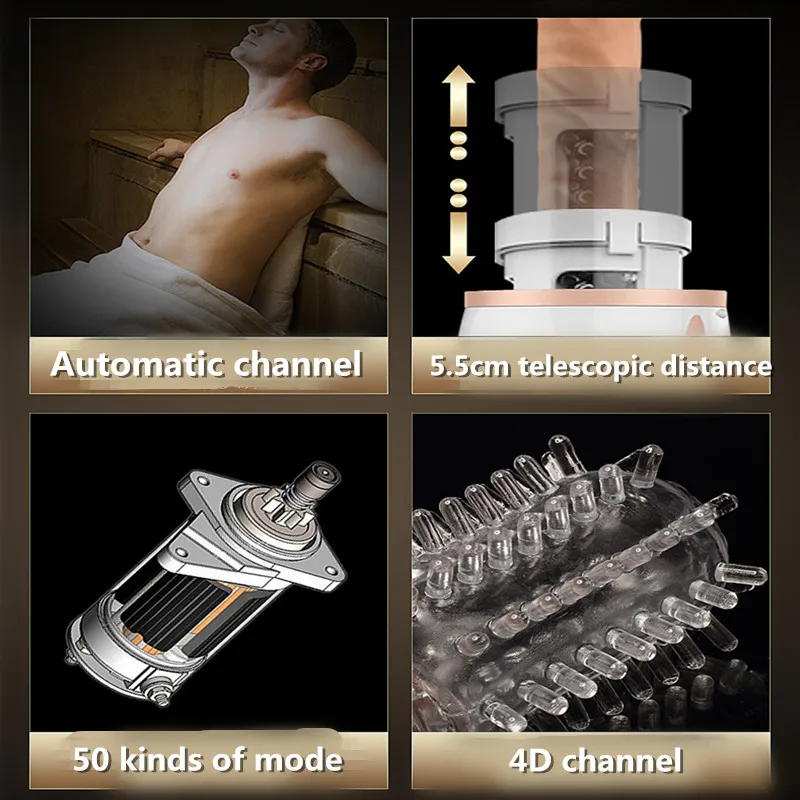 Автоматический Поршневой Телескопический Мужской мастурбатор настоящая киска