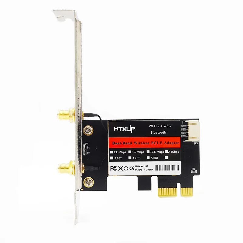 Беспроводной AC 7260 2 4G/5G двухдиапазонный 867 Мбит/с PCI-E X1 X16 Wi-Fi Bluetooth 4.0 7260AC WIFI CARD