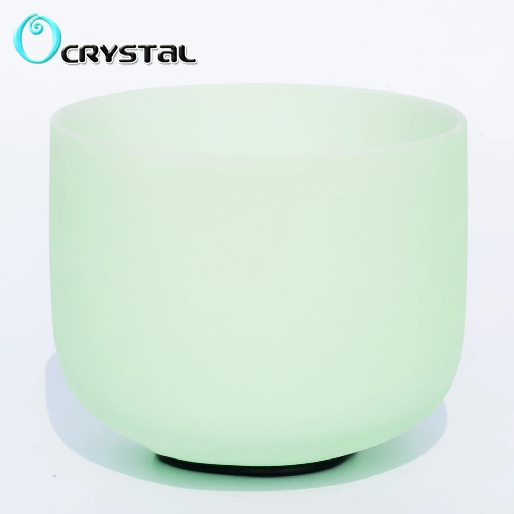 8 дюймов F сердце Светло-зеленый для Энергии Исцеления Чакра кварцевый Поющая