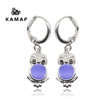 kamaf new multiple colors ladies animal owl earrings jewelry wholesale 29mm9mm