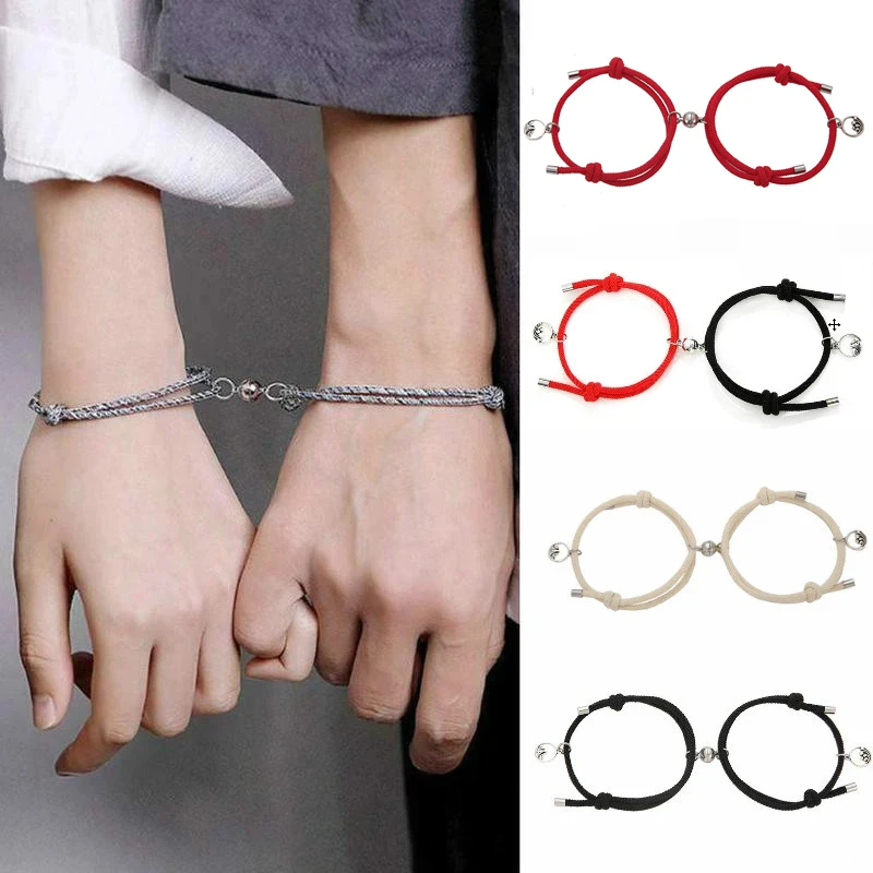 Браслеты для пар на магнитах креативные индивидуальные браслеты мужчин и женщин