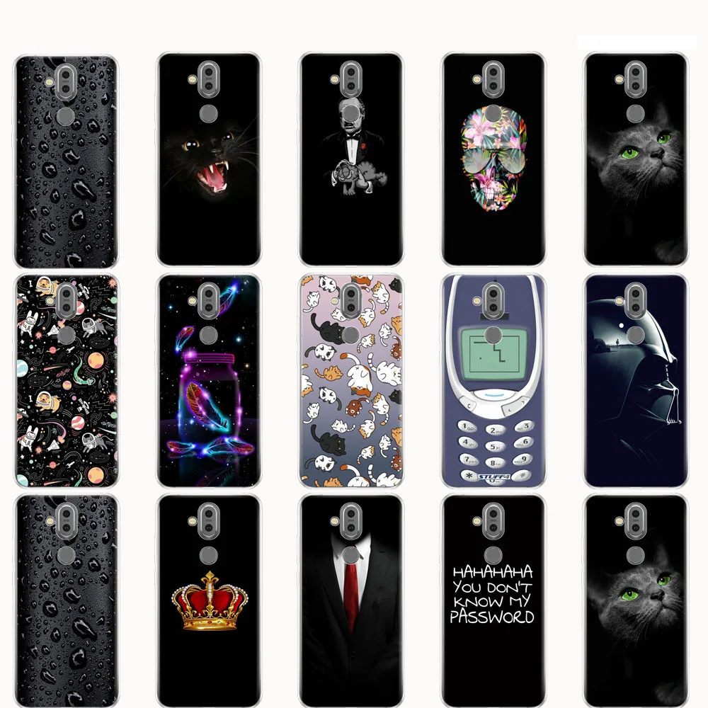 For Nokia 8.1 Case 7.1 plus 2018 soft tpu Silicon Back phone Cover Capa / X7 bumper coque etui | Мобильные телефоны и