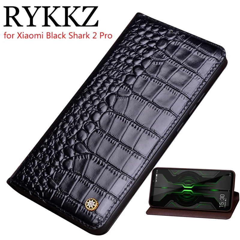 

Genuine Leather Flip Case For Xiaomi Mi Black Shark 2 Pro Cover Magnetic case For Shark 2 Cases Leather Cover Phone Cases Fundas
