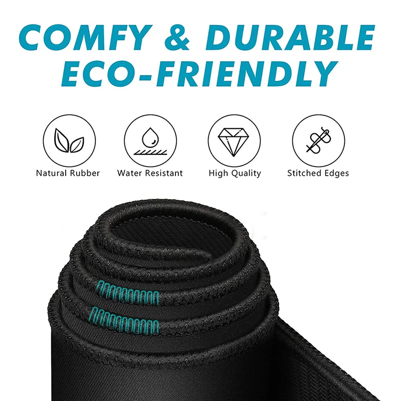 

Mouse Pad With Non-Slip Rubber Base Waterproof Computer Mousepad With Stitched Edges For Computers Laptop Gaming Office