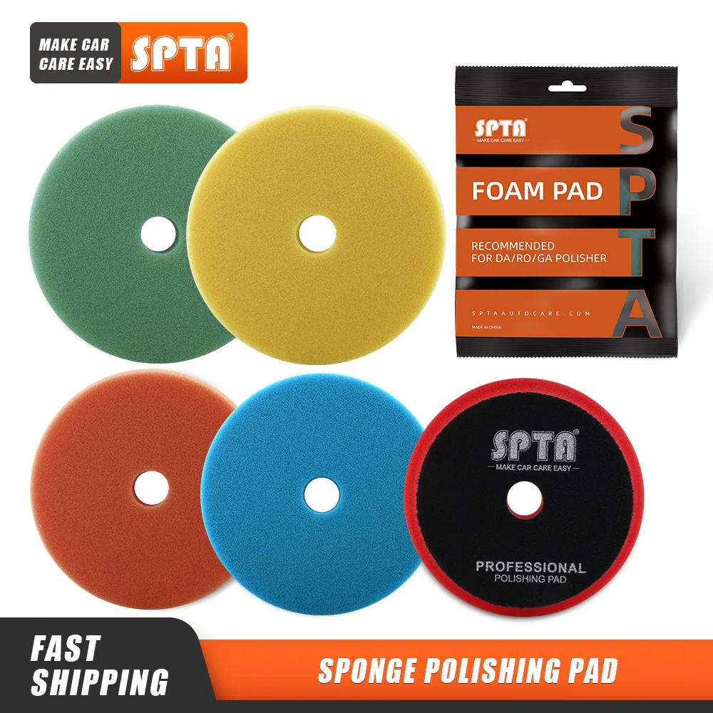 

(Оптовые продажи 4 шт. и 20 шт.) SPTA 5 "(125 мм)/6"(150 мм) Автомобильные полировальные колодки и полировальные колодки для автомобильного буфера полир...