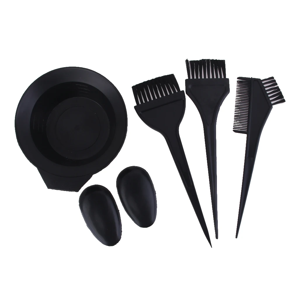 

Salons Hair Color Dye Bowl Comb Brush Set Hairdressing Tint Tool