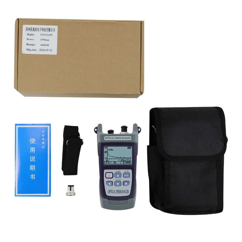

Free ShippingMini 60KM Fiber Optic OTDR Optical Fiber Reflectometer Built in VFL with FC SC Touch
