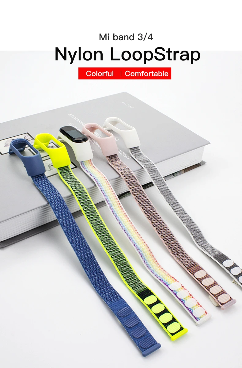 IONCT нейлоновый браслет для mi Группа 4 спортивного стиля с correa pulsera ремень для Xiaomi mi band 3 ремешок mi Группа 4 Global Smart аксессуары