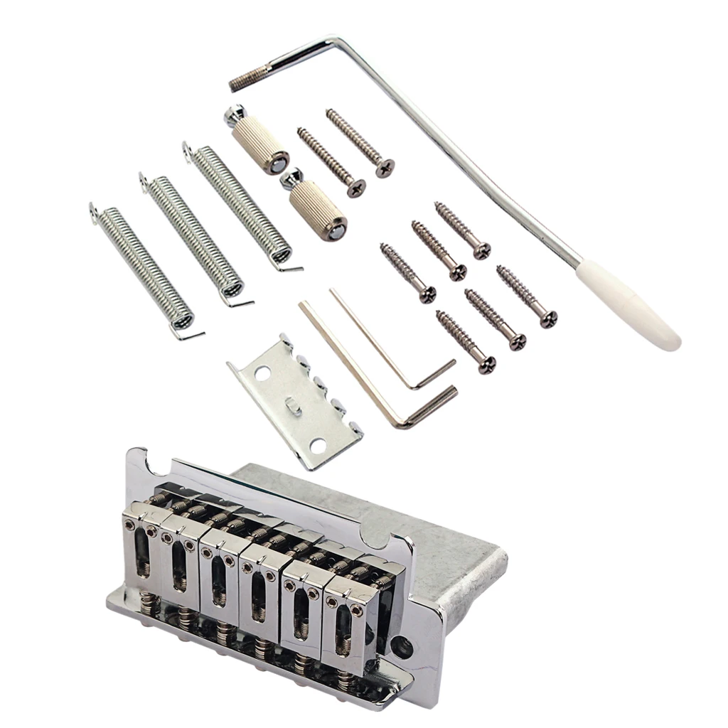 

1 Set 6 String Electric Guitar Tremolo Bridge for ocaster Guitar Replacement