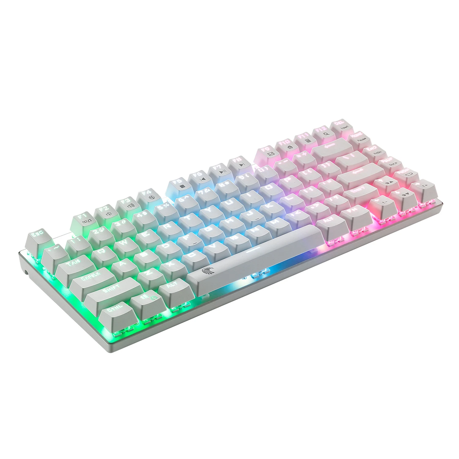 Z88 механическая клавиатура без ключа с RGB подсветкой коричневые переключатели алюминиевые компактные 81 клавиши геймерская клавиатура для игрового набора