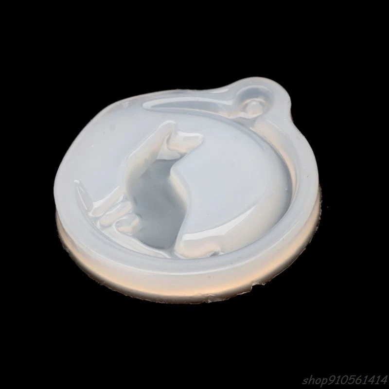 

Cat Sit On Moon Charm Pendant Silicone Mold Jewelry Making Resin Casting Mold N09 20 Dropshipping