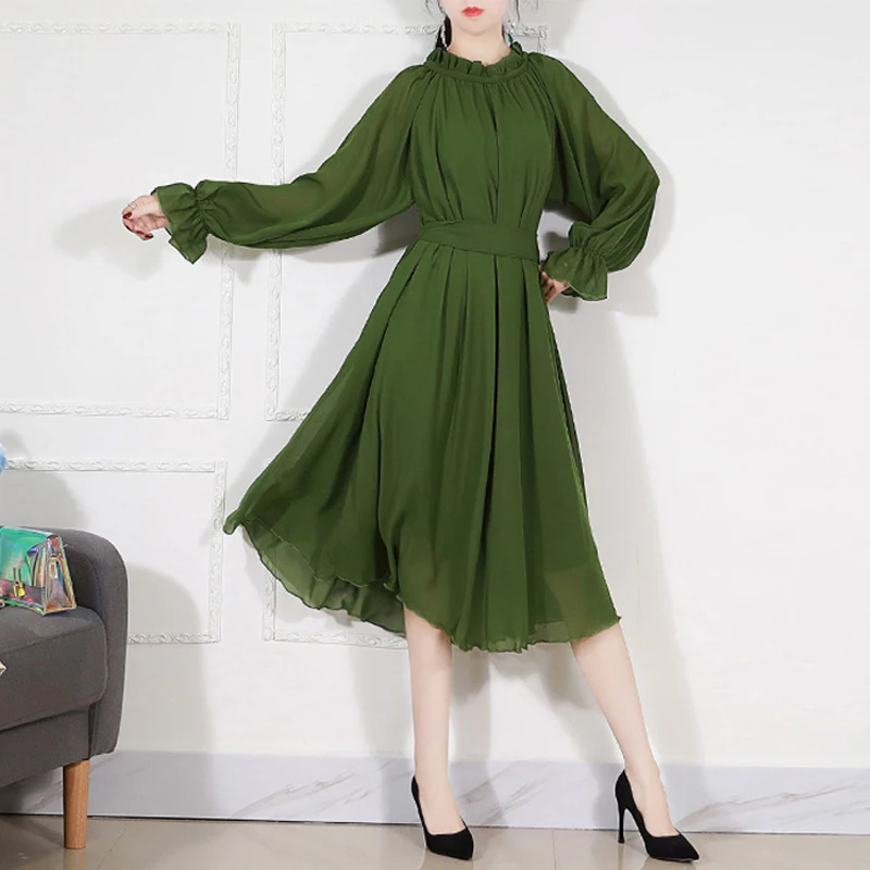 2020 Boho короткие платья для прогулок Женская одежда с длинным рукавом Богемия