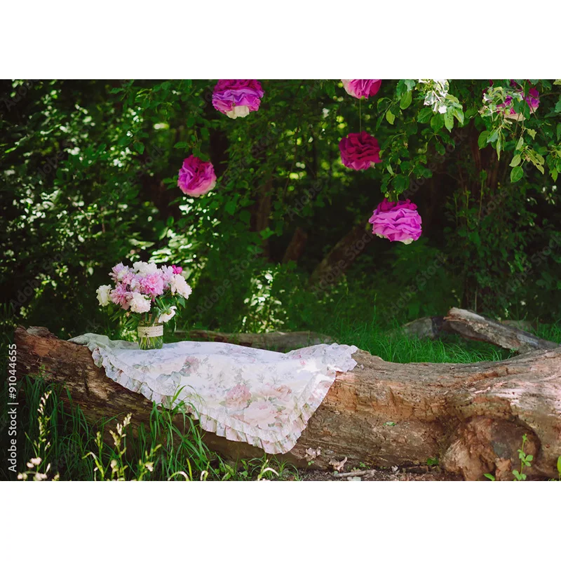 Vinyl Custommade Wedding Photography Backdrops Flower Wall Forest Danquet Theme Photo Background Studio Props 21126 HL-01 | Электроника