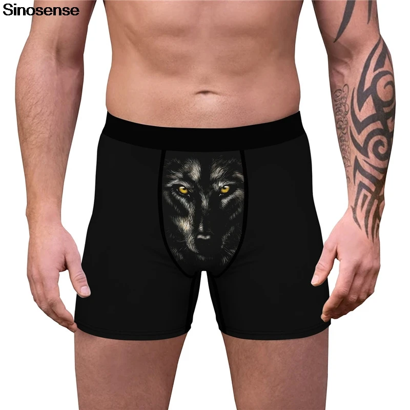 Мужское нижнее белье сексуальные боксеры шорты дышащие трусы Брендовое с 3D