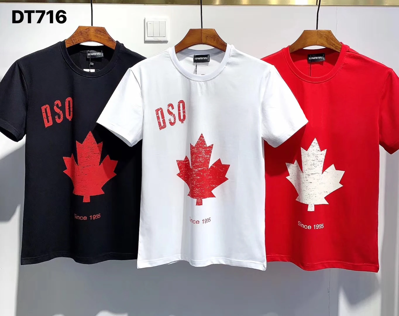 

DSQ PHANTOM TURTLE 2021 summer new t-shirt men fashion print 100% cotton tees breathable quality tees DT716