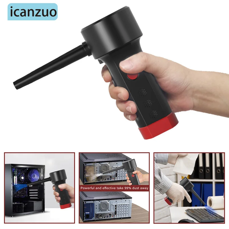 Электрический воздушный пыльник, сжатый воздух для компьютеров, Очистка клавиатуры ноутбука от пыли, волос, ПК, предназначено для принтера, очиститель экрана - Топ-200 товаров с Али