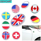 DSYCAR 1 шт. 3D металлическая наклейка Мини Круглая Эмблема для кузова автомобиля багажник логотип авто мотоцикл индивидуальное украшение наклейка для автомобиля Стайлинг