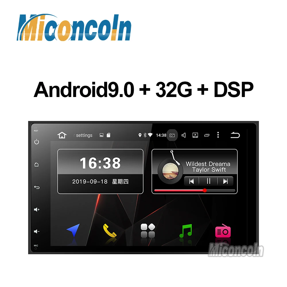 PX30 32G Android 9.0Car dvd-плеер для Защитные чехлы сидений сшитые специально Toyota Corolla Auris