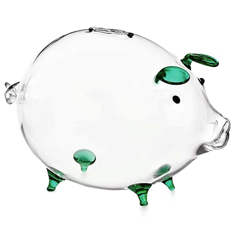 

Pig Piggy Bank Money Boxes Coin Saving Box Cute Transparent Glass Souvenir Birth, Coin Banks Money Saving Box for Children,Boys
