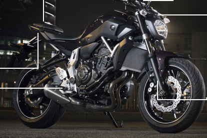 MT 07 FZ 07 аксессуары радиатор боковой спойлер панели совки крышка охранники обтекатель для- Yamaha MT-07 FZ-07 MT07 FZ07