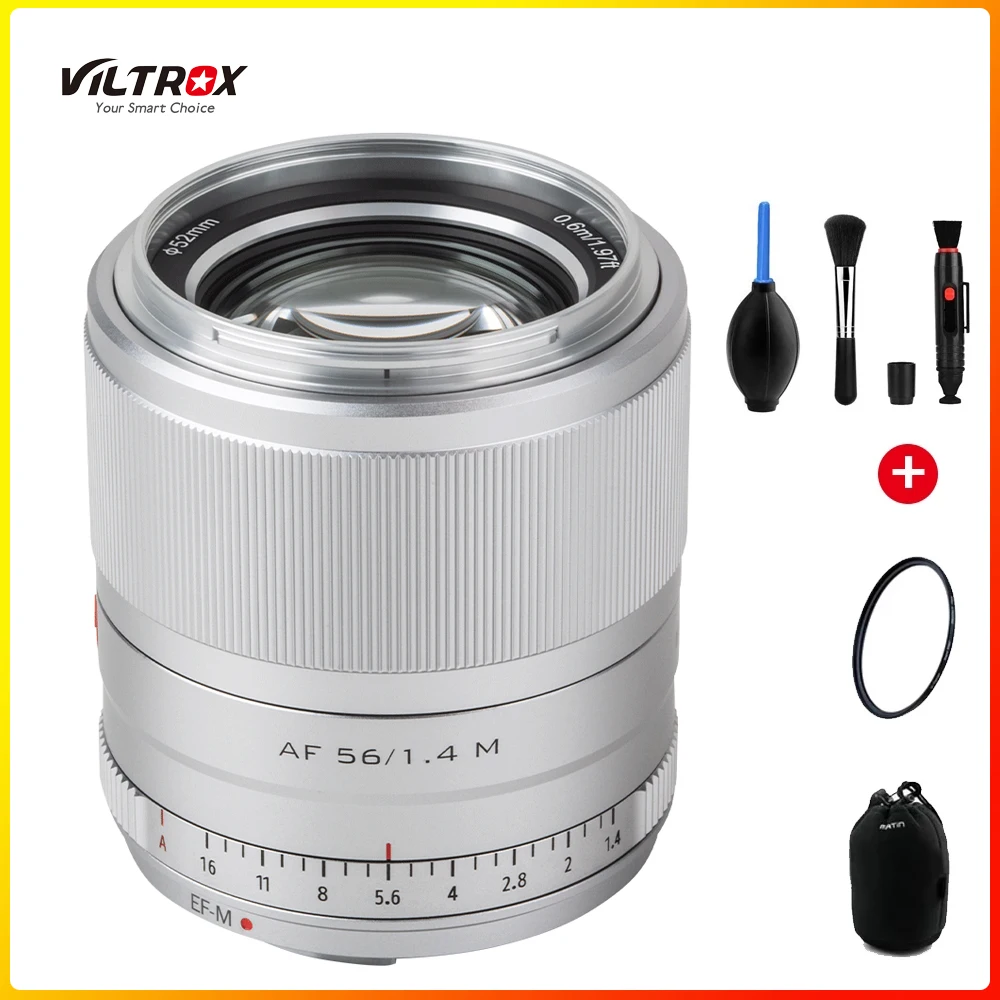Viltrox 56 мм f1.4 STM Автофокус APS-C объектив с фиксированным фокусным расстоянием для Canon