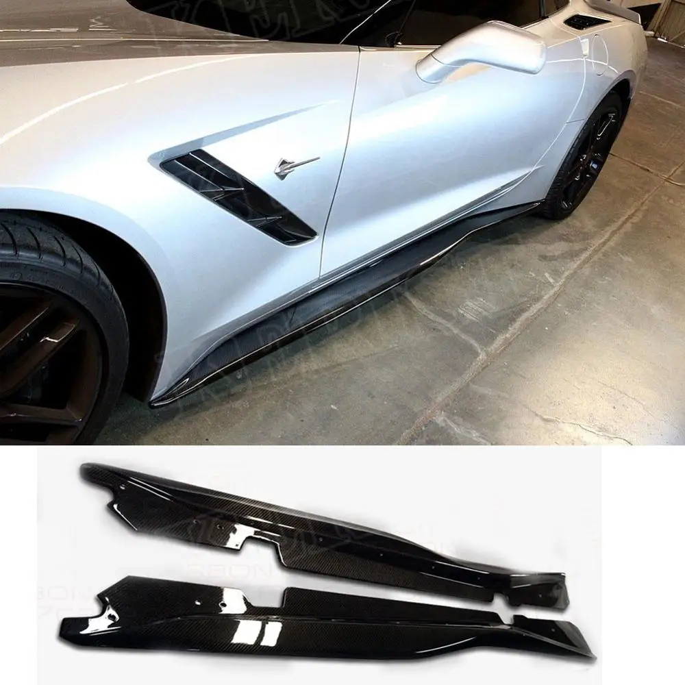 Боковые бамперы из углеродного волокна боковые юбки удлинитель Стайлинг
