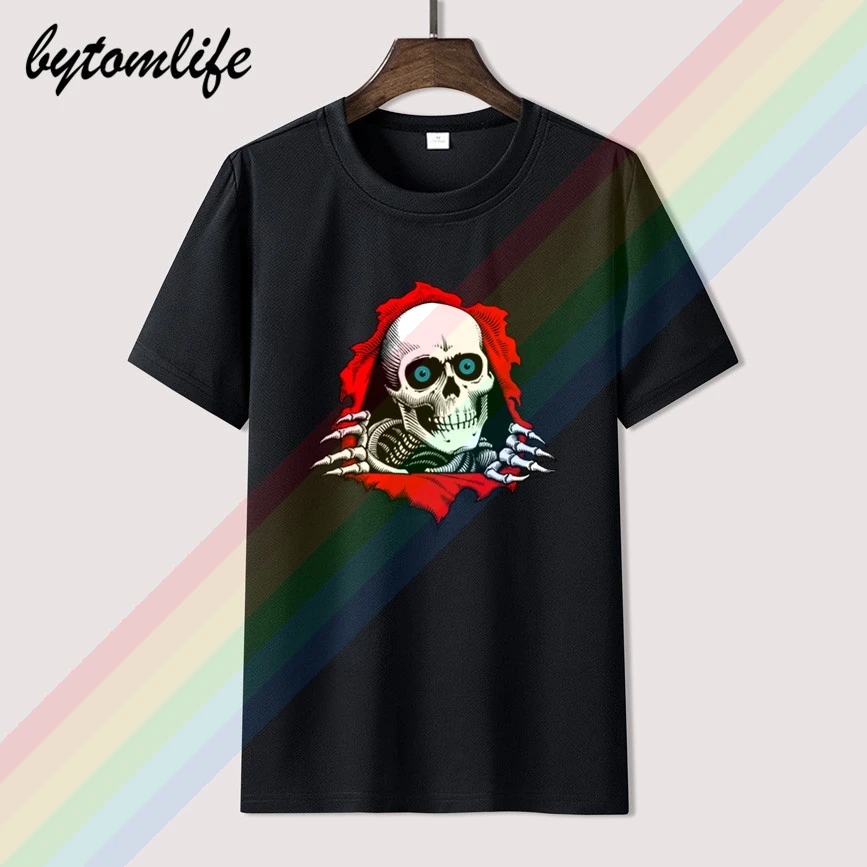 Powell Peralta 12 рыхлитель пандус стикеры одной фотографии футболка для мужчин Летние