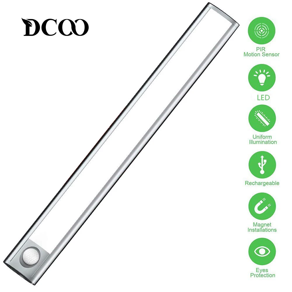 Обновленный светодиодный светильник для шкафа с датчиком движения беспроводной