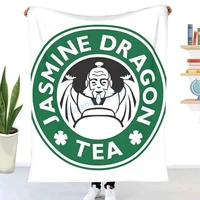 jasmine dragon uncle irohs fine tea shop avatar inspired design throw blanket winter flannel bedspreads bed sheets blankets