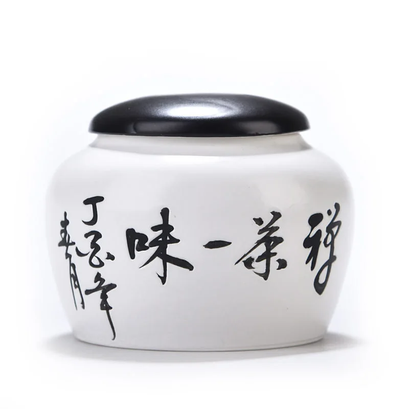 Маленькие керамические банки для чая сахара серража контейнер коробка Китайская