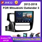Мультимедийная система JMCQ, автомобильная стерео-система под управлением Android 10, 2 Гб ОЗУ, 32 Гб ПЗУ, с GPS Навигатором, видеоплеером, для Mitsubishi Outlander 3, типоразмер 2DIN, 2012-2018