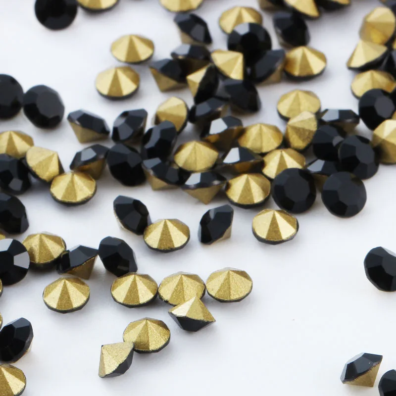 1440p Φ 30 цветов Круглый заостренный К9 кристалл Стразы Дизайн ногтей украшения