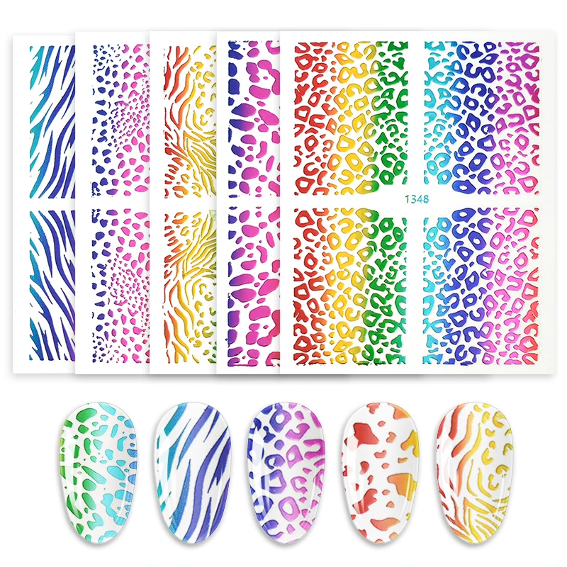 

Rainbow Nail Stickers Gold Silver Laser Stickers for Nails Metal Color Nail Art Decals Foils Ultra Thin Slide Nail Strip Girls