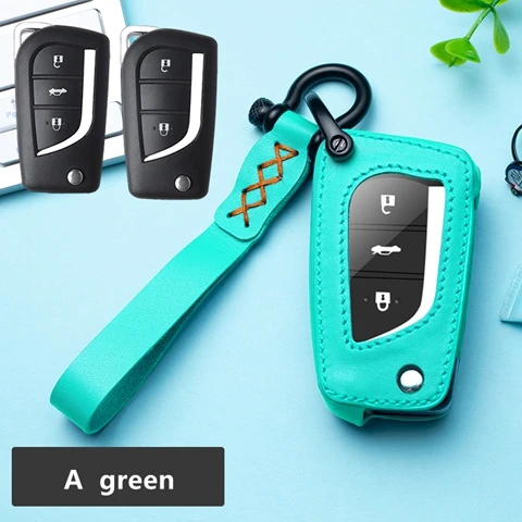 Автомобильный чехол-брелок из натуральной кожи держатель для Toyota Avalon Camry Land Cruiser