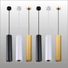 Приглушаемая светодиодная Подвесная лампа 7 Вт, 12 Вт, длинная трубка, кухонный остров, столовая, магазин, бар, фотоцилиндрическая трубка, подвесной светильник