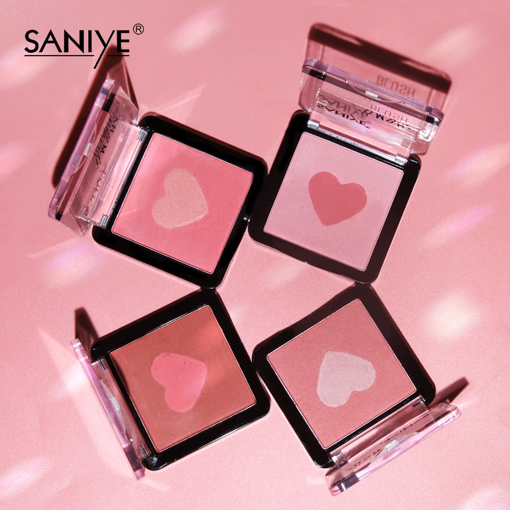 SANIYE профессиональная палитра румян для лица 4 цветов минеральная пигментная