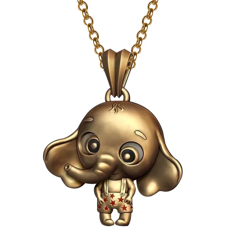 бижутерия аксессуары для девушек Милое ожерелье с подвеской в виде слона