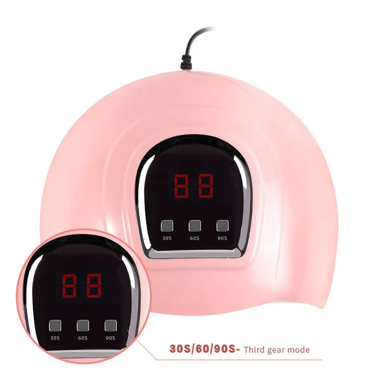 

54W UV LED Nail Lamp For Nails Dryer Sun Light Nail Lamp For Manicure Smart Display For All UV LED Gel Polish Nail Art Tool