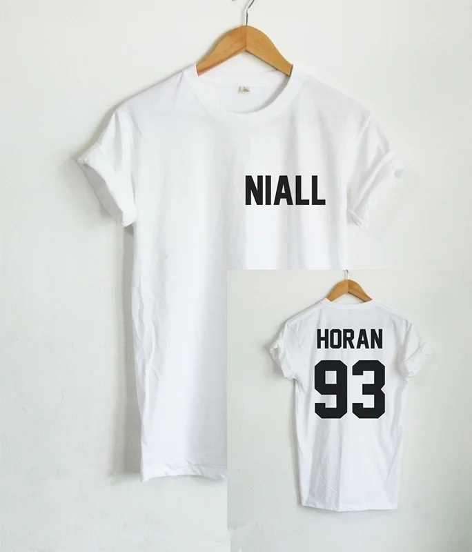 

NIALL HORAN 93 Shirt NIALL HORAN 93 Letter Print Women Tshirt Casual Cotton Funny Tshirt for Lady Tops Whtie Black Gray Tees ZH
