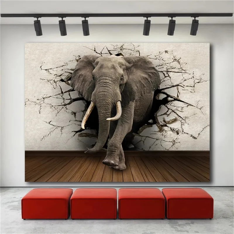 

Canvas Painting New Wall Decor Animal Elephants Wall Art Poster and Prints Art for Home Decor Poster Picture Bedroom Home Decor