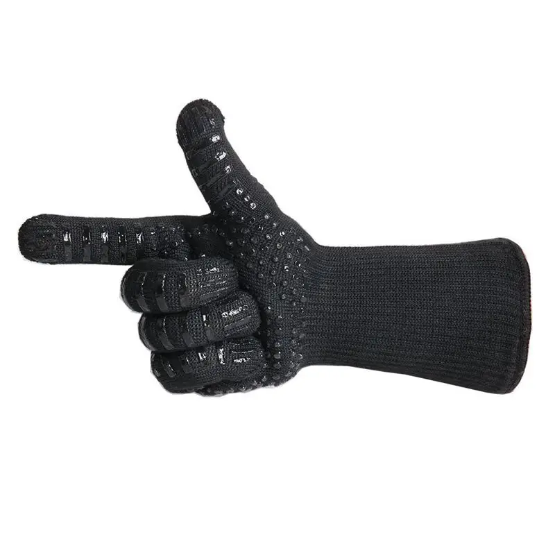 

1 Pair Heat Resistant Thick Silicone Cooking Baking Barbecue Oven Gloves BBQ Grill Mittens Dish Washing Gloves Kitchen Supplies