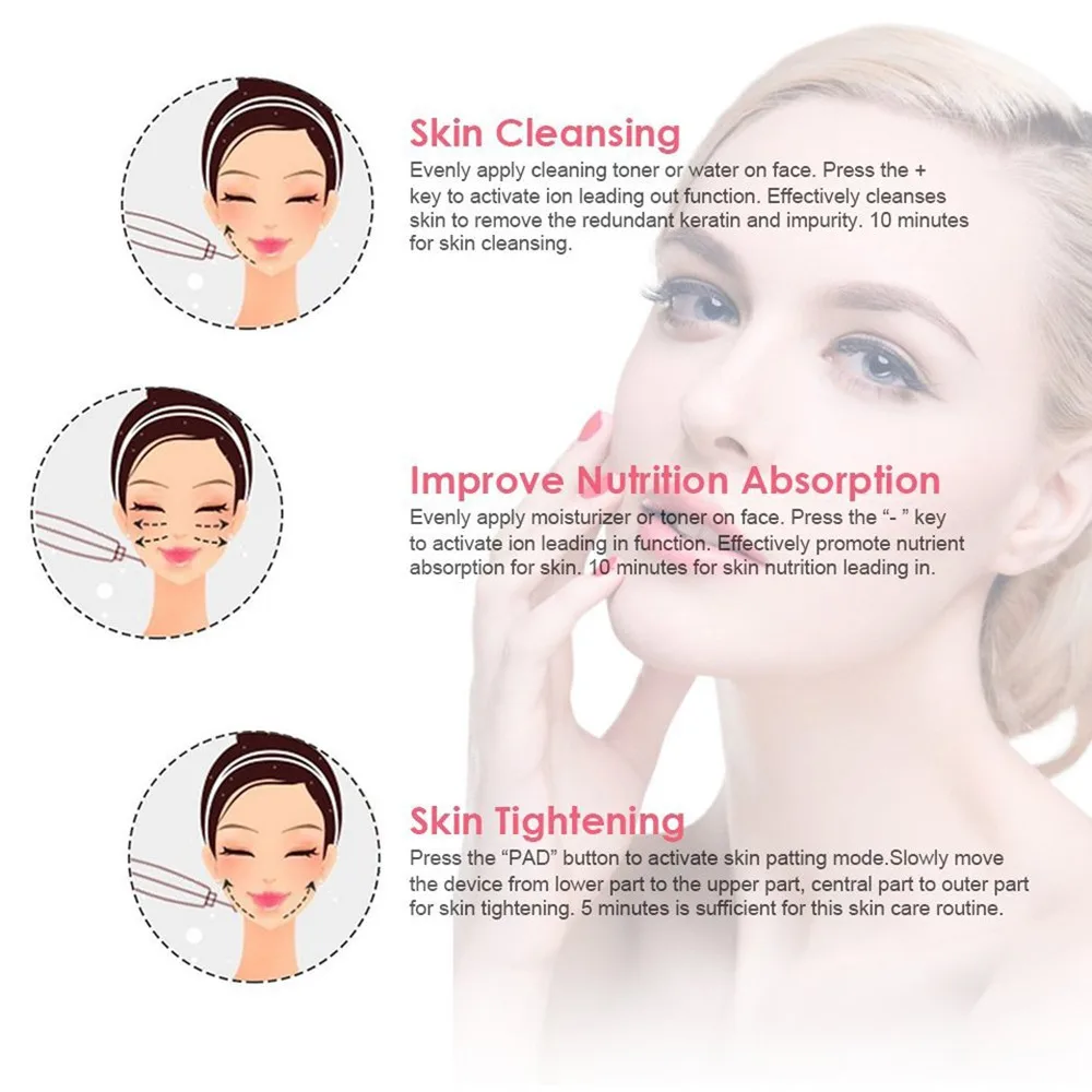 Скребок для кожи лица Электрический нежный удаления черных точек Ультразвуковой