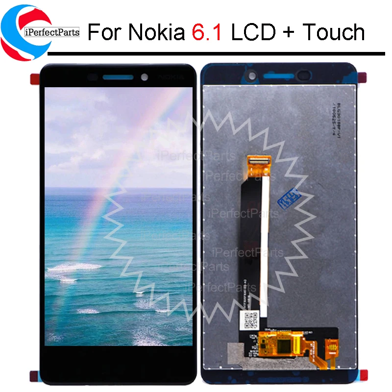 ЖК-дисплей 5 дюйма для Nokia 6 1 дигитайзер сенсорного экрана TA-1043 TA-1045 TA-1050 TA-1054 TA-1068