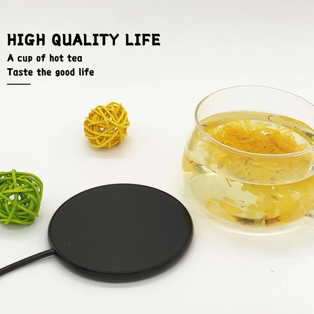 

Электрический подогреватель с питанием от USB, коврик для бутылки, черная Горячая тарелка, кружка для кофе, чая, молока, заглушка, для дома, убо...