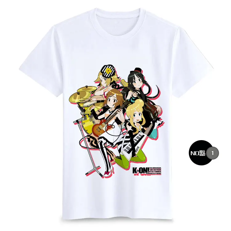 Футболка для косплея из японского аниме K ON летняя футболка с рисунком Акияма Мио
