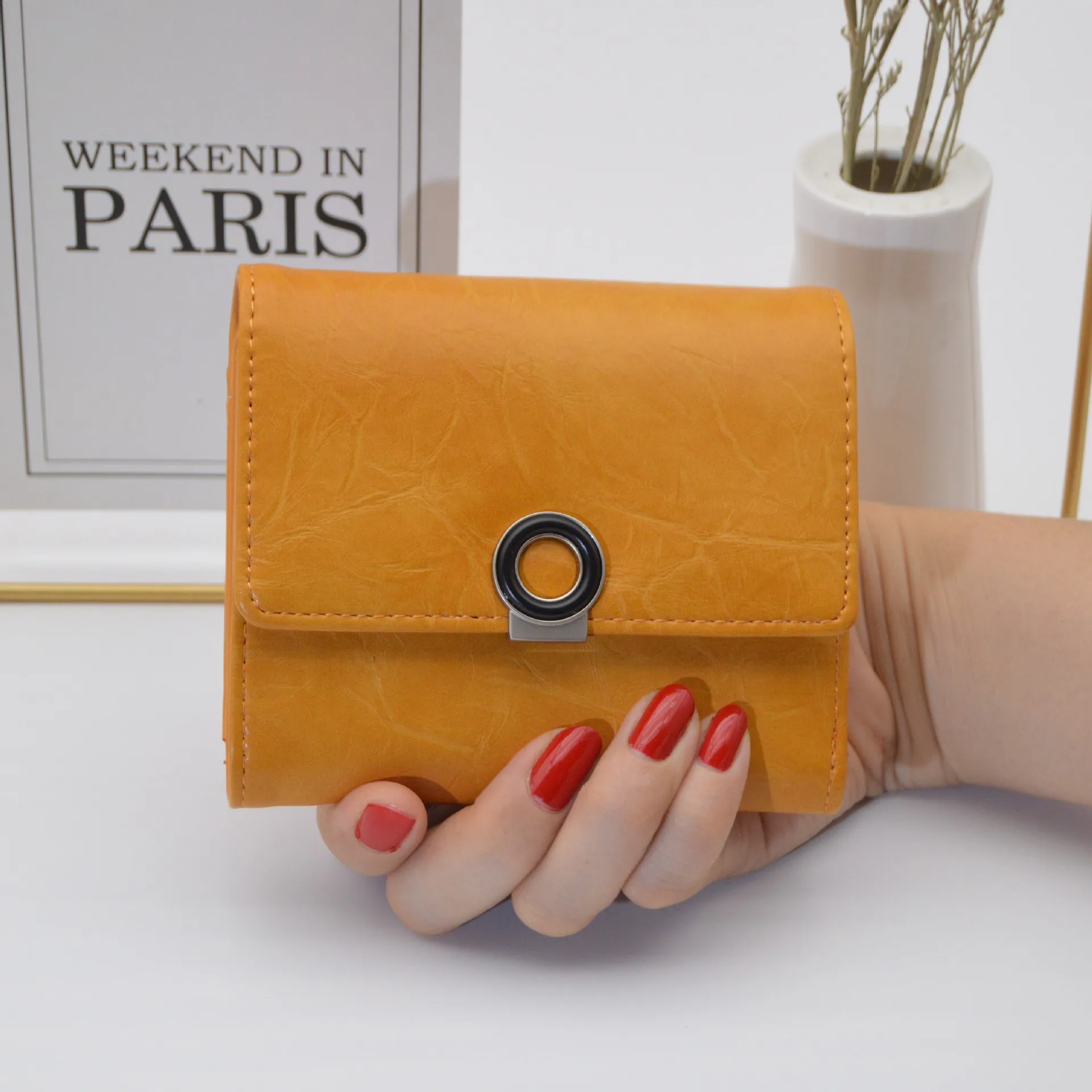 

Ladies Case Simple Fashion Purse Women Short Small Leather New Wallet Mini Wallet Money Holder Coin Purse For Women Girl