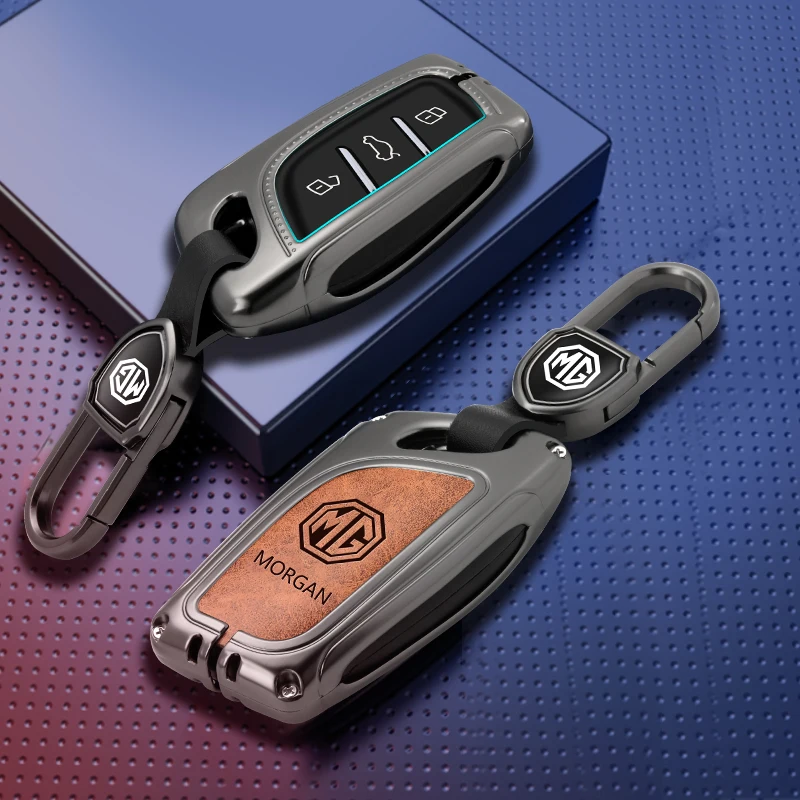 

Car Key Case Cover Protection Holder Keychain For MG ZS EV MG6 EZS HS EHS 2019 2020 For Roewe RX5 i6 i5 RX3 RX8 ERX5 Car Styling