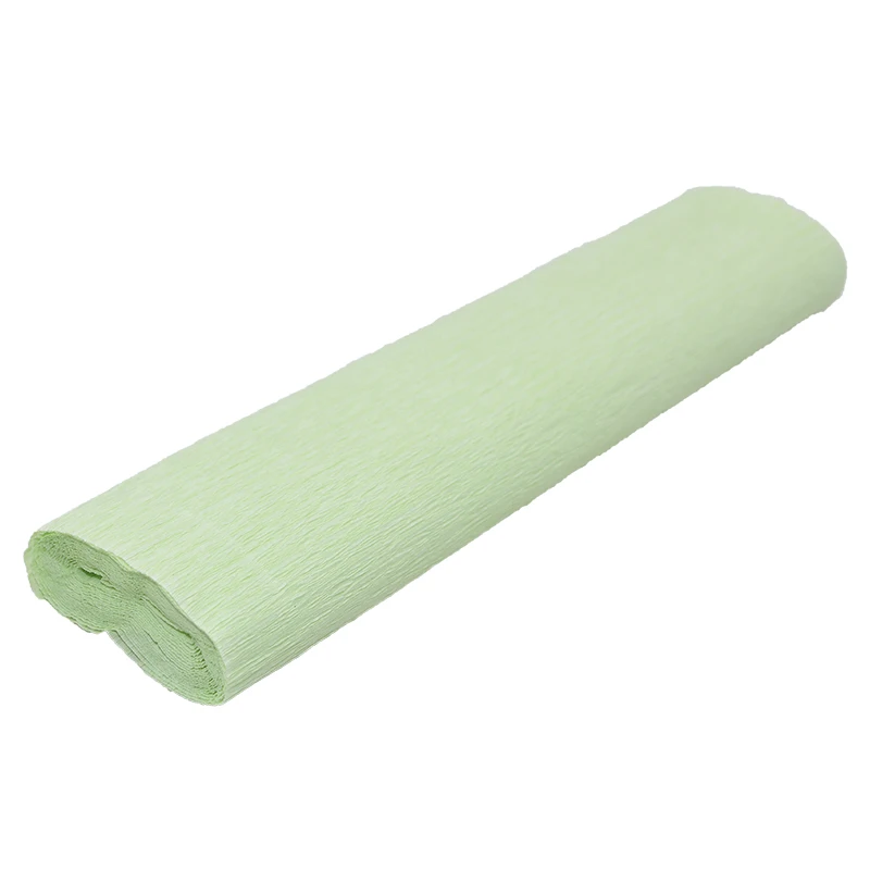 light green 250*50 см декоративное оригами сморщенное Креповое бумажное ремесло, ручная работа цветок сделать упаковку сложить Скрапбукинг Вечерние Декорации - Цвет: light green